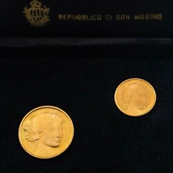 Republic of San Marino COIN RECTO: Official coat of arms of the ...