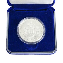 REPUBLIC OF SAN MARINO COIN OBVERSE: Coat of arms of the Republic of ...