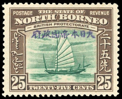 1942 (30 Sep) 25c green and chocolate, 'Jessleton I' H/S in violet ...