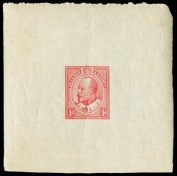 GB 1903 SG219var Essay 1903 1d Canada Head Essay. Very fine die 2 ...