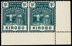 MADAGASCAR (BRITISH) 1895 SG60a Mint1895 (Mar) 1s slate-blue, ...