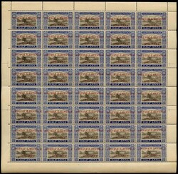 I.F.S. SORUTH 1949 SG58, 58c Mint 1a on ½a black and deep blue Gir ...