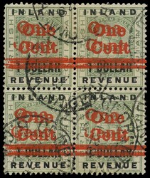 BRITISH GUIANA 1890 SG207a Used 1c on $1 green Ship error surcharge ...