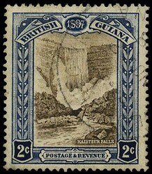 BRITISH GUIANA 1898 SG217x Used Jubilee 2c brown and indigo Kaieteur ...