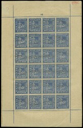 1904 ½a pale blue, intermediate shade (toward deep blue), complete ...