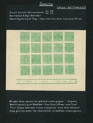 I.F.S. SORUTH 1914 SG40a Mint 1914 3p emerald-green on wove, ...