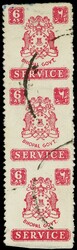 3080: India Bhopal - Official stamps