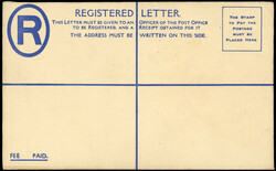 1942 (Dec) Selangor 15c blue registered p/s envelope, size G, with ...