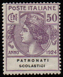Regno 1924 Patronati Scolastici, serie di 4 valori (N° 58/61 - cat. ...