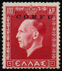 Corfù Occupazione Italiana 1941 francobollo di Grecia soprastampato ...