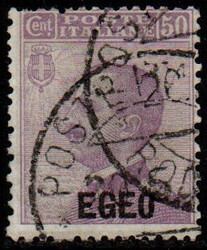 Egeo 1912 francobolli d'Italia soprastampati, 2 valori (N° 1/2 - cat ...