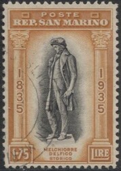 San Marino 1935 Centenario della Morte di Melchiorre Delfico, 12 ...