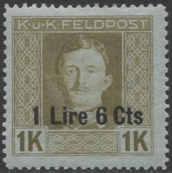 Occupazione Austriaca 1918 francobolli per posta da campo, non emessi ...