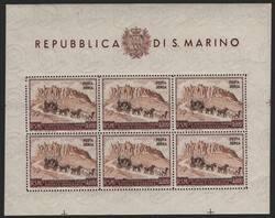 San Marino 1949/51 UPU, quattro foglietti (N° BF 8/11 - cat. € 1 ...