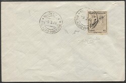 Luogotenenza 1944 Badoglio, 50 C. nero e grigio, dentellatura 11 1/4, ...