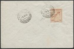 Luogotenenza 1944 Badoglio, 50 C. rosso e bistro, dentellatura 11 1/4 ...