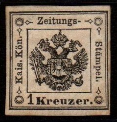 Lombardo Veneto 1858/59 segnatasse per giornali, 1 K nero, ben ...