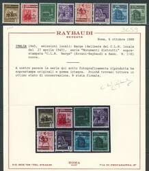 BARGE - Monumenti Distrutti sovr., serie cpl. n. 1/8 fresca e ben ...