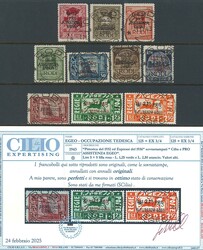 Pro Assistenza Egeo, serie cpl. n. 118/25 + exp. con nitidi annulli ...