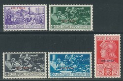 Ferrucci, serie cpl. n. 165/169. (250)