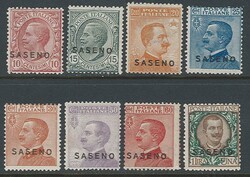 Sovrastampati, serie cpl. n. 1/8. (1650)