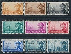 Asse, serie cpl. n. 34/40 + P.A. n. 20/21. (1280)