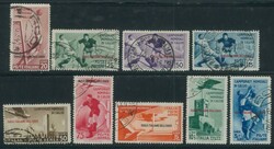 Calcio, serie cpl. n. 75/9 + P.A. con leggeri annulli originali (GO o ...