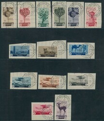 6^ Fiera di Tripoli, serie cpl. n. 108/17 + P.A. su singoli frammenti ...