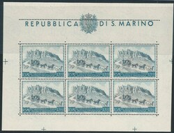 U.P.U. 100 lire celeste e grigio violetto B.F. n. 8a, di dimensioni ...