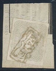 (1,05 s.) grigio chiaro, Francobollo per Giornali n. 10 su frammento ...