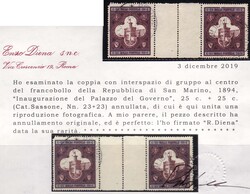 Inaugurazione del Palazzo del Governo, 25 c. n. 23 in coppia ...