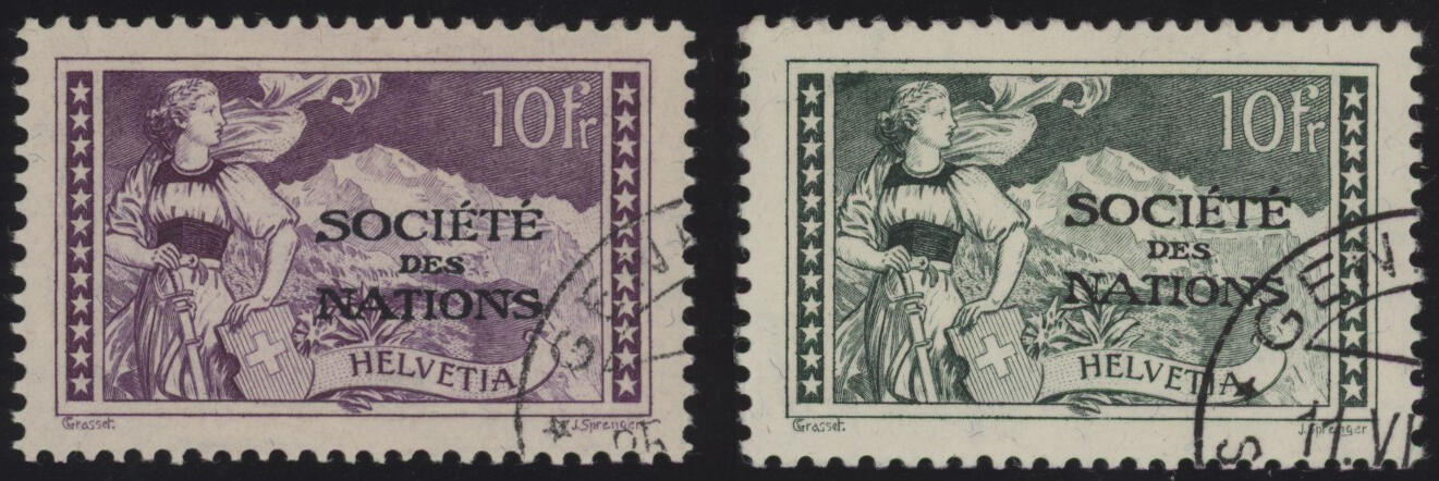 Servizio 1922/1937 - Società delle Nazioni, servizio n° 17/31 + ...