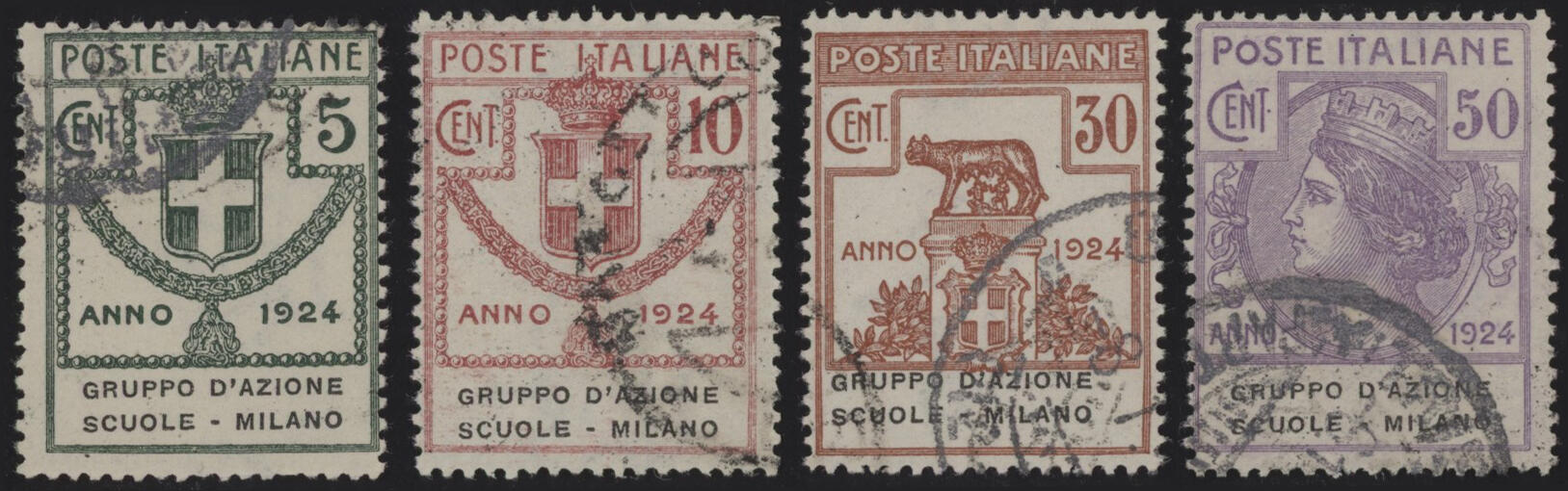 Enti Semistatali 1924 - Gruppo D'Azione Milano, SS n° 38/41, ottima, ...