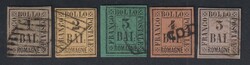 1859 - Serietta, n° 2/6, eccellente, annulli originali, lusso, tutti ...