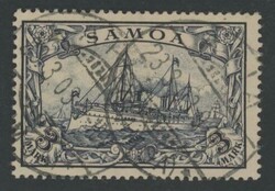 Posta ordinaria  1900 - Veliero 3 Marchi, n° 18, ottimo. 1900 - 3 ...