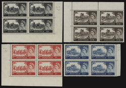 Posta ordinaria 1959 - Tiratura D.L.R., n° 351A/354A, eccellenti ...