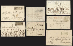 §1820 - Marche#, splendida collezione di §14 lettere# con annulli ...