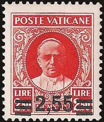 §1934 - Provvisoria 2,55/2,50 L.#, n° A38f, ottimo, III + III. ...