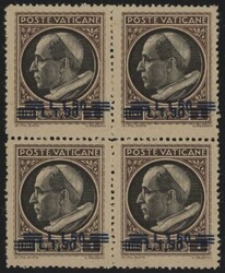 §1945 - Ordinaria Sovrastampata 1,50 lire su 1 lira bruno, con ...