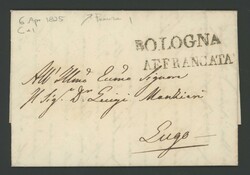 §1825/59 - 7 prefilateliche#, 5 di Bologna + S. Giorgio e Bazzano, ...