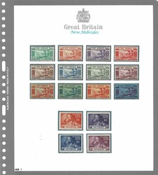 §1938/45 - New Hebrides, Giorgio VI#, SG n° 52/67, due serie ...