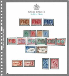 §1937 - St Kitts and Nevis - Giorgio VI#, SG n° 65/105, serie ...