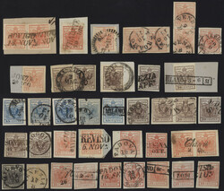 §1850 - I emissione#, insieme di oltre 40 esemplari dal 5 a 45 ...