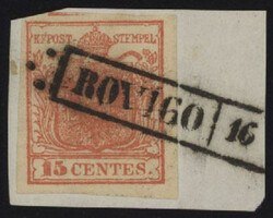§1850 - 15 cent. I tipo con spazio tipografico in alto#, n° 3k, ...
