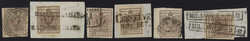 §1850 - 30 centesimi bruno#, n° 7/9, lusso, 100 esemplari, ...