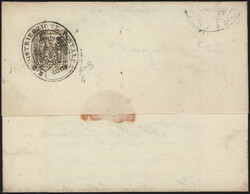 §1853 - 10 e 25 cent.# (questo al verso), n° 2a + 4, ottimi, su ...