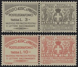 §1936 - 3 e 10 Lire#, Assicurativi n° 15/16, ottimi, freschi e con ...