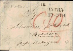 §1807/1848 - 4 lettere #da località del §Lago Maggiore# per la ...
