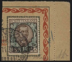 §1922 - 1 Lire sovrastampa del II tipo#, BLP n° 12, ...