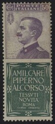 §1924 - Piperno 50 cent.#, Pubb n° 13, buonissimo esemplare, ...
